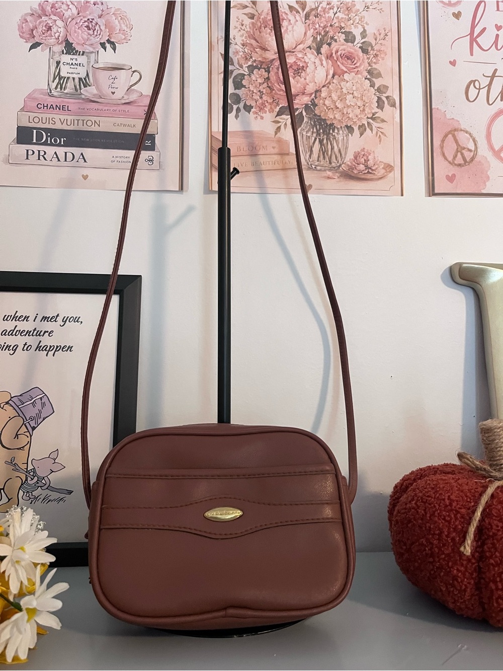 Liz Claiborne Brown Crossbody Bag Vintage